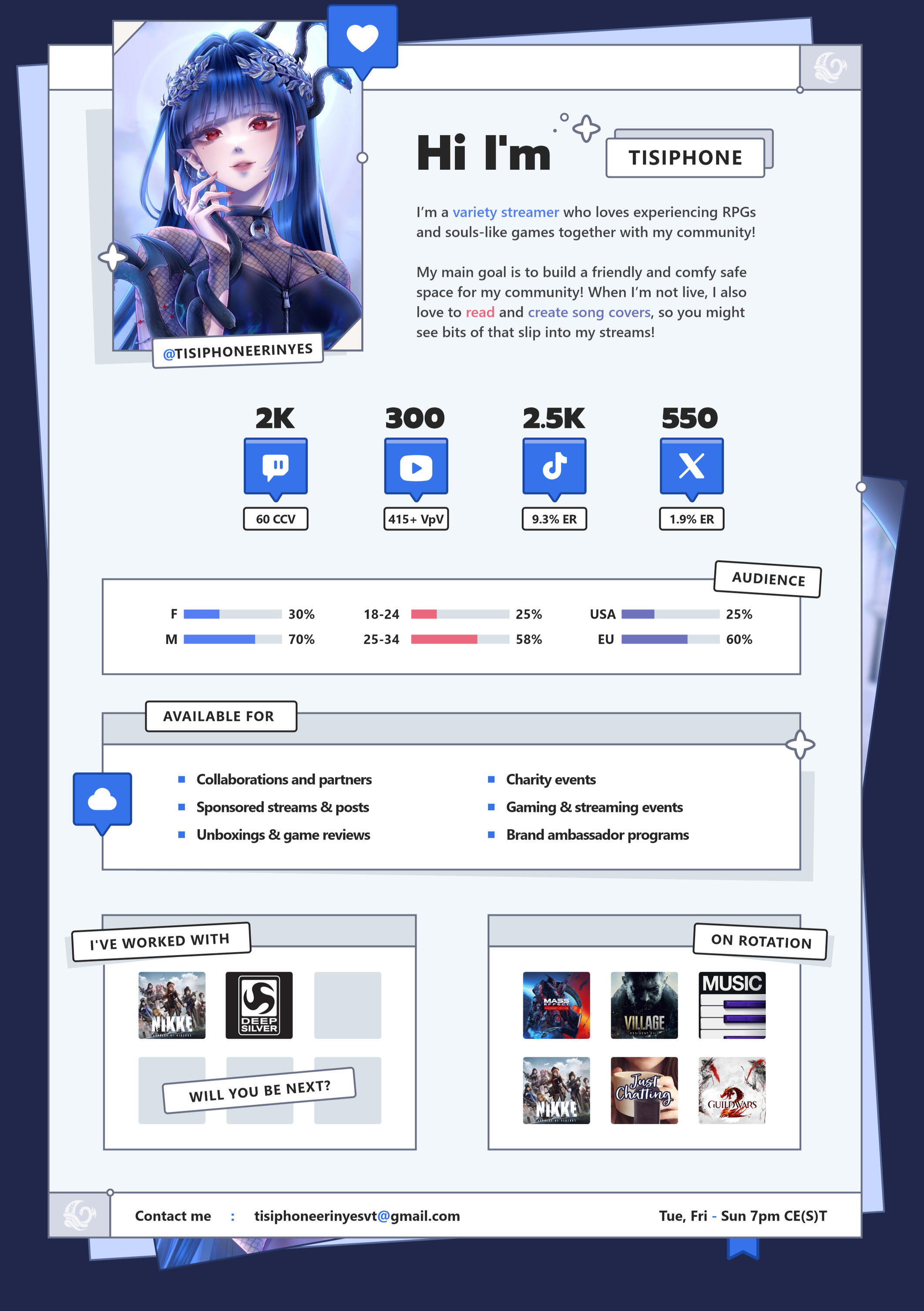 Tisiphone Erinyes, Media Kit, design by: Sayonani