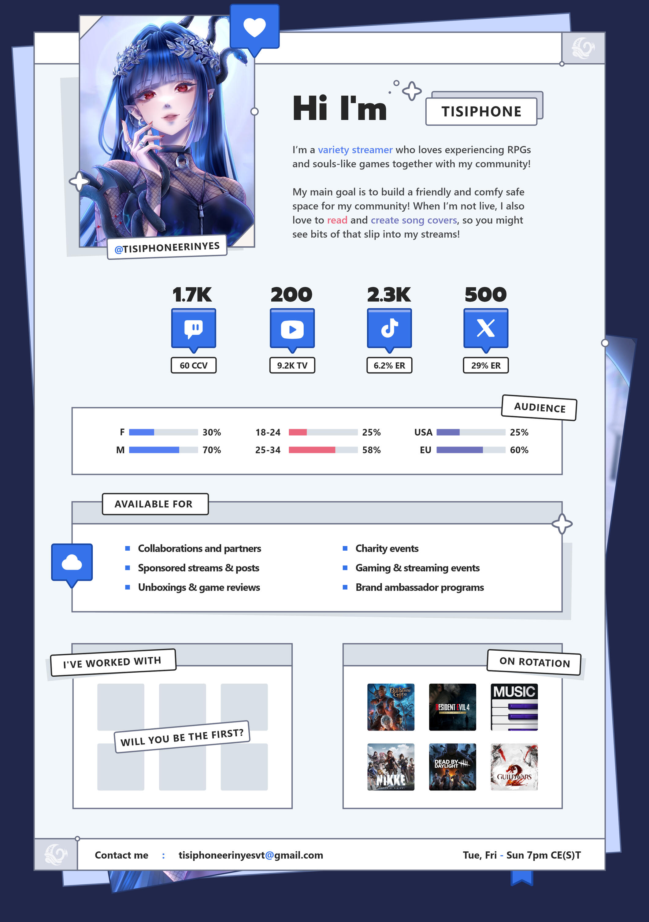 Tisiphone Erinyes, Media Kit, design by: Sayonani