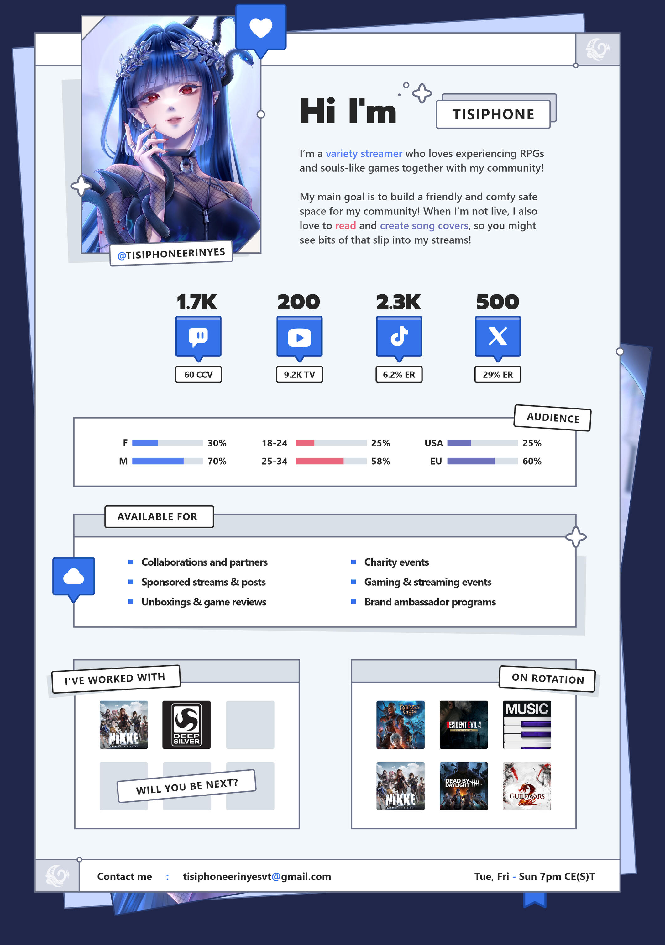 Tisiphone Erinyes, Media Kit, design by: Sayonani